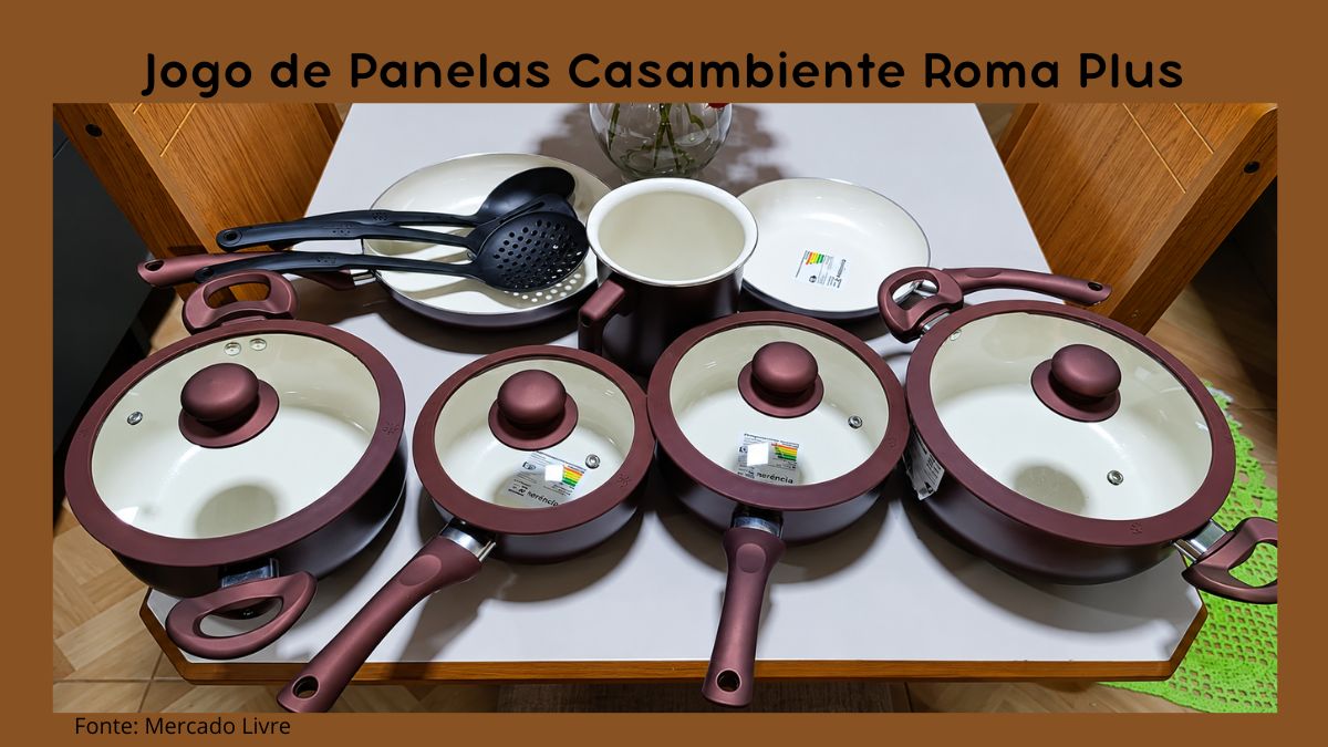 Review: Jogo de Panelas Casambiente Roma Plus é Bom?