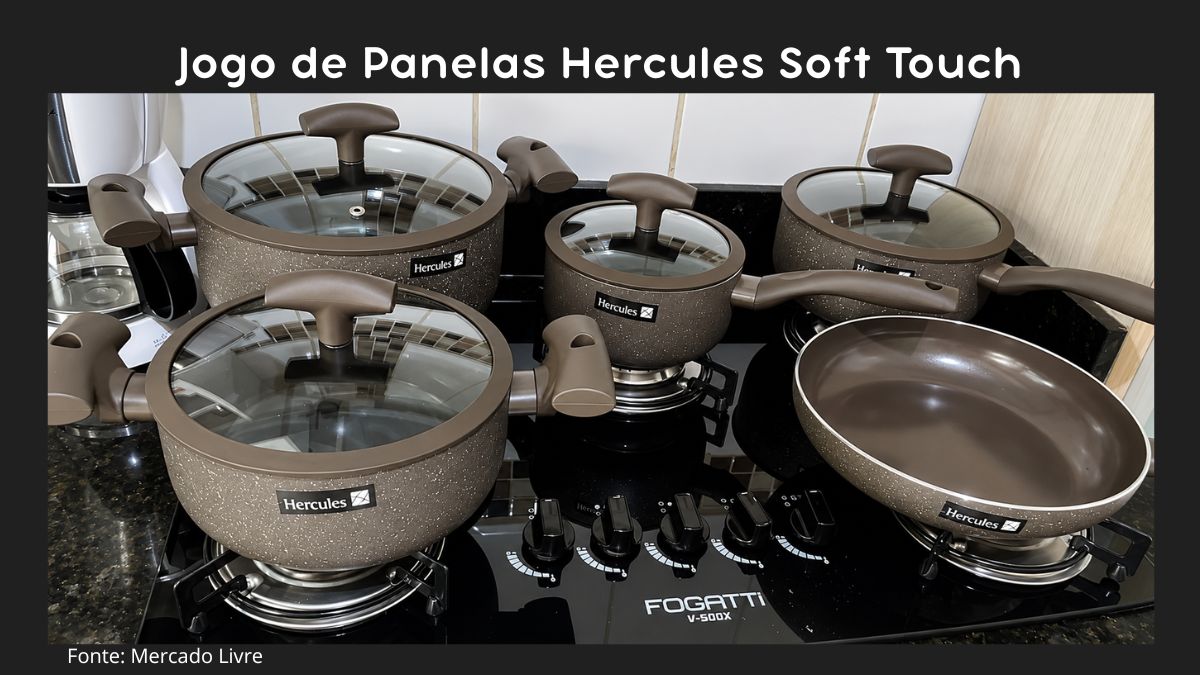 Jogo de Panelas Hercules Soft Touch 5 Peças é Bom?